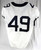 2019-23 West Virginia Mountaineers #49 Game Used White Jersey Football NP R 42 7