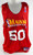 1990s Atlanta Hawks #50 Game Used Red Practice Jersey XXXL 707