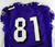 2006 Texas Christian TCU Frog Chad Andrus #81 Game Used Purple Jersey Poinsettia