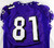 2006 Texas Christian TCU Frog Chad Andrus #81 Game Used Purple Jersey Poinsettia