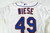 2011 New York Mets Jon Niese #49 Game Issued Pos Used White Jersey 48 217