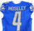 2023 Detroit Lions Emmanuel Moseley #4 Game Issued Blue Jersey 90 Patch 40 01