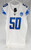 2023 Detroit Lions Jake McQuaide #50 Game Issued White Jersey 90 Seasons P 44 1