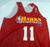 1990s Atlanta Hawks #11 Game Issued Red White Practice Jersey XL DP62091