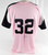 Lake Erie Crushers #32 Game Used Signed Pink Jersey Breast Cancer 48 746