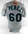 Florida Marlins Perez #60 Game Used Grey Jersey 46 879