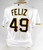 2020 Pittsburgh Pirates Michael Feliz #49 Game Issued White Jersey 48 DP80735