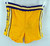 1980s Golden State Warriors #40 Game Used Yellow Shorts 36 804