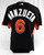 2014-16 Miami Marlins Manzueta #6 Game Used Black Jersey BP ST 44 005