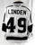 2022-23 Ontario Reign Ture Linden #49 Game Used White Jersey 56 451