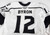 Ontario Reign Blaine Byron #12 Game Used White Jersey A Patch 56 424