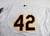 2016 Oakland Athletics Andrew Lambo #42 Game Issued P Used White Jersey JRD 50 3