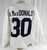 Late 1990 Florida Panthers Aaron MacDonald #30 Game Used White Practice Jersey 1