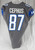 2019 Detroit Lions Quintez Cephus #87 Game Issued Grey Jersey Color Rush 40 641