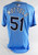 2024 Tampa Bay Rays Chad Mottola #51 Game Issued Blue Jersey 46 052