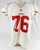 2013 San Francisco 49ers Anthony Davis #76 Game Used White Jersey 50 165