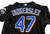 2011 New York Mets Taylor Tankersley #47 Game Issued Pos Used Black Jersey 48 6