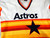 2000s Mens Houston Astros Authentic White Jersey Rainbow Majestic Cooperstown 2X
