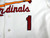 1990s Mens St. Louis Cardinals Ozzie Smith #1 Authentic White Jersey Russell 2