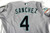 2004 Florida Marlins Sanchez #4 Game Used Grey Jersey World Series Champions P 2