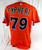 2012-17 Miami Marlins Dylan Cyphert #79 Game Used Orange Jersey 46 052