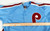 2000s Mens Philadelphia Phillies Blank Authentic Blue Jersey Majestic 2XL 949