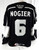 2021-22 Ontario Reign Nelson Nogier #6 Game Used Black Jersey 56 440
