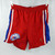 1996-97 Philadelphia 76ers Game Issued Red Shorts Gold Logo 44 503