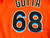 2012-17 Miami Marlins Cade Gotta #68 Game Used Orange Jersey 48 036