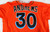 2012-17 Miami Marlins Andrews #30 Game Used Orange Jersey 48 050