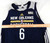2015-16 New Orleans Pelicans He TianJu #6 Game Used Navy Practice Jersey XL 385