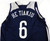 2015-16 New Orleans Pelicans He TianJu #6 Game Used Navy Practice Jersey XL 385