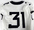 2019-23 West Virginia Mountaineers #31 Game Used White Jersey Football 40 054