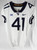 2019-23 West Virginia Mountaineers #41 Game Used White Jersey Football 40 044