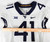 2019-23 West Virginia Mountaineers #41 Game Used White Jersey Football 40 044
