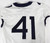 2019-23 West Virginia Mountaineers #41 Game Used White Jersey Football 40 044