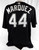 Chicago White Sox Jeff Marquez #44 Game Used Black Jersey BP ST 48 863