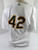 2016 Oakland Athletics Scott Emerson #42 Game Issued P Used White Jersey JRD 5