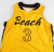 2015-16 Long Beach Dirtbags #3 Game Issued P Used Yellow Jersey Basketball L 6