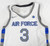 2022-23 Air Force Falcons #3 Game Used White Jersey Basketball L 196