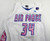 Womens Air Force Falcons #34 Game Issued White Jersey Breast Cancer Night L 62