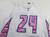 Womens Air Force Falcons #24 Game Issued White Jersey Breast Cancer Night M 6