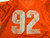 North Carolina Tar Heels UNC #92 Game Used Orange Practice Football Jersey 422