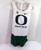 2010-16 Oregon Ducks # Game Used White Track Suit M DP31020