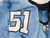 2008-12 North Carolina Tar Heels UNC #51 Game Used Blue Jersey NP Rem 44 DP54114