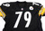 1997 Pittsburgh Steelers Paul Wiggins #79 Game Issued Black Jersey 52 DP50820