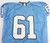 2008-12 North Carolina Tar Heels UNC #61 Game Used Blue Jersey NP Rem 44 DP54140
