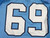 2008-12 North Carolina Tar Heels UNC #69 Game Used Blue Jersey NP Rem 44 DP54121