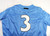 Womens Soccer North Carolina Tar Heels UNC #3 Game Used Blue Jersey XL DP54899