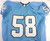 2008-12 North Carolina Tar Heels UNC #58 Game Used Blue Jersey NP Rem 46 DP54764